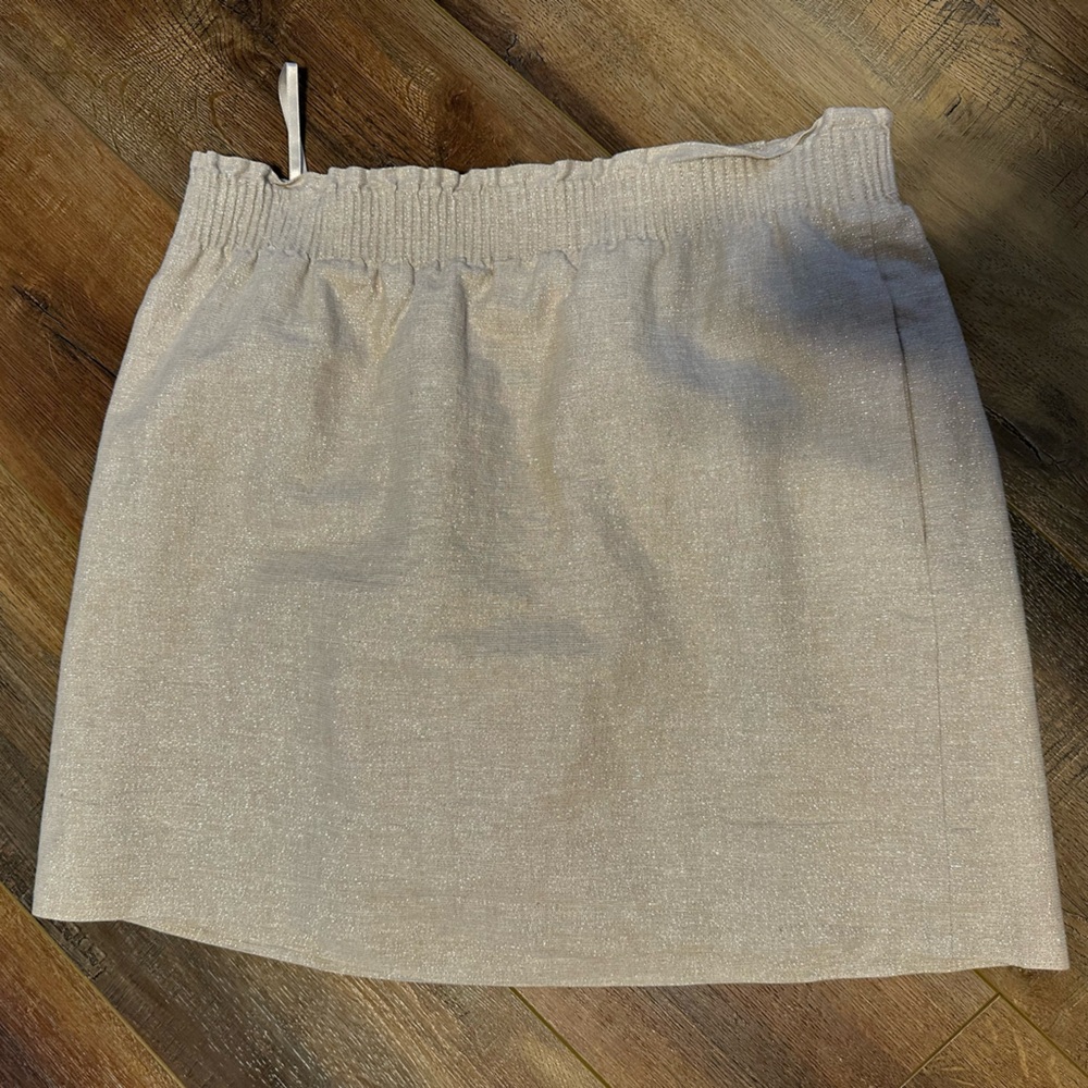 J. Crew Light Gray Elastic Waist Skirt